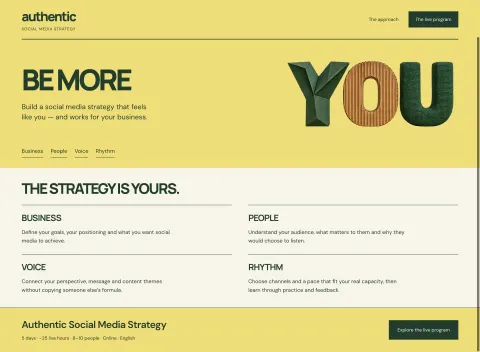 Be more YOU · a finom ágból